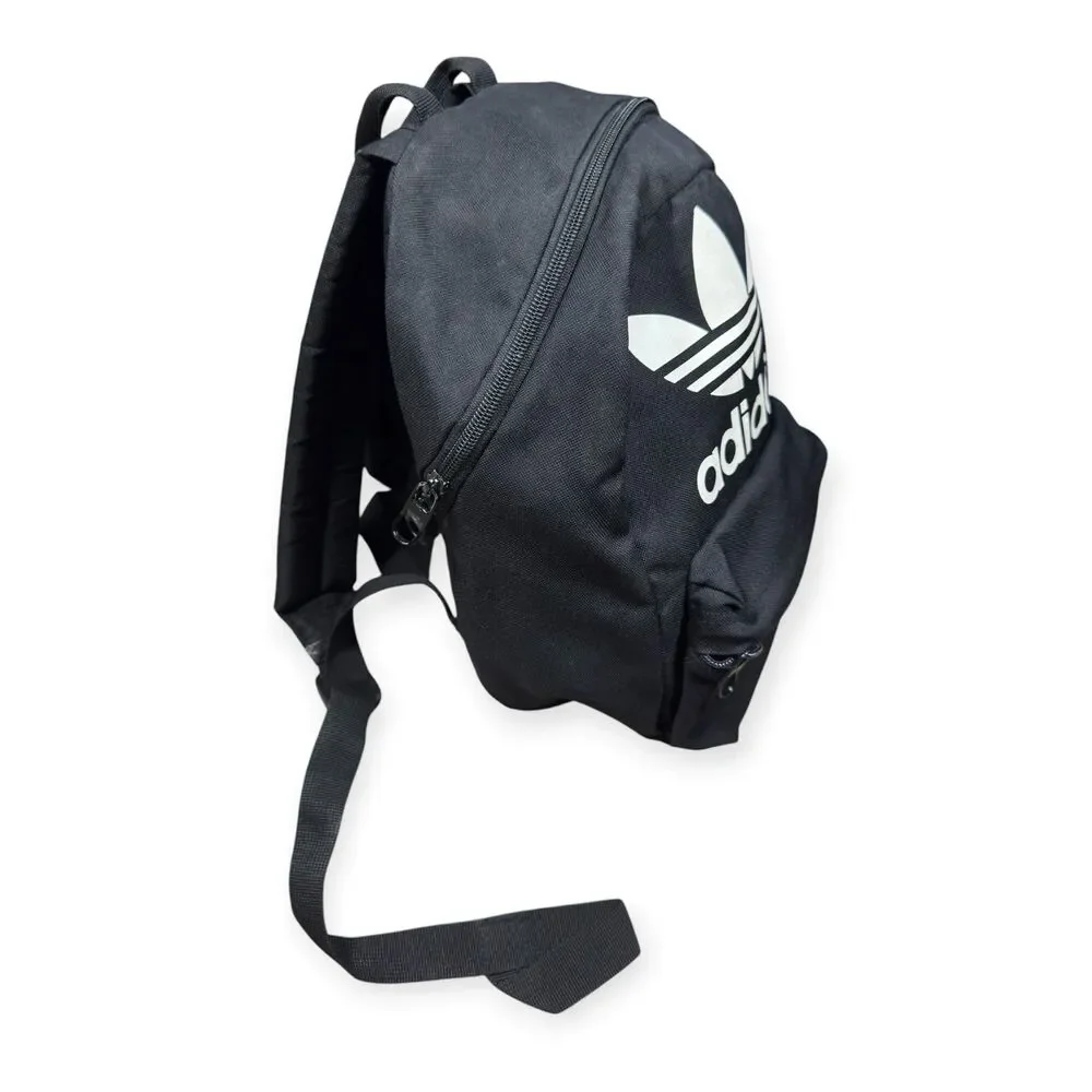 Adidas Originals Trefoil Small Backpack Black Bag White Logo
